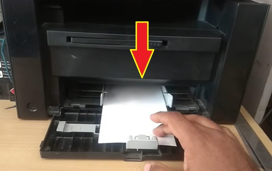 how to insert envelope in printer tray
