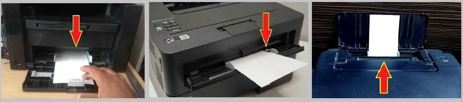 how to insert envelope in printer tray